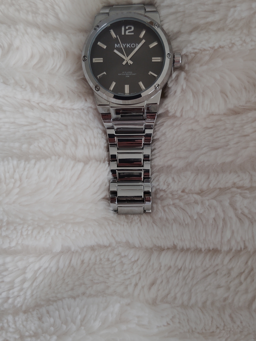 MIYKON Stainless Steel Men's Watch in Black and Silver - Picture 3 of 8